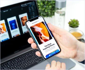 connection of mobile and full version